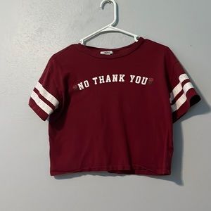Maroon shirt